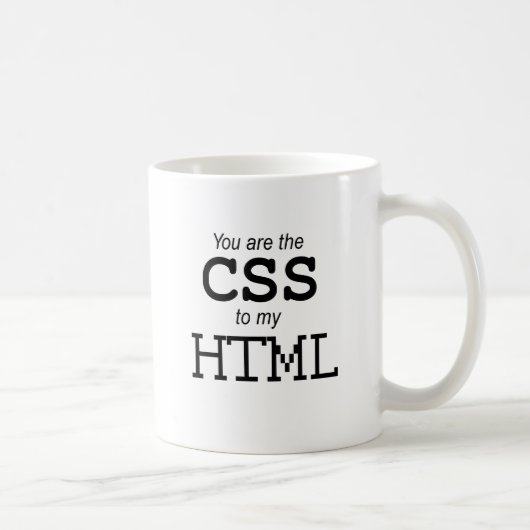 Jij bent de CSS voor mijn HTML Koffiemok (Rechts)