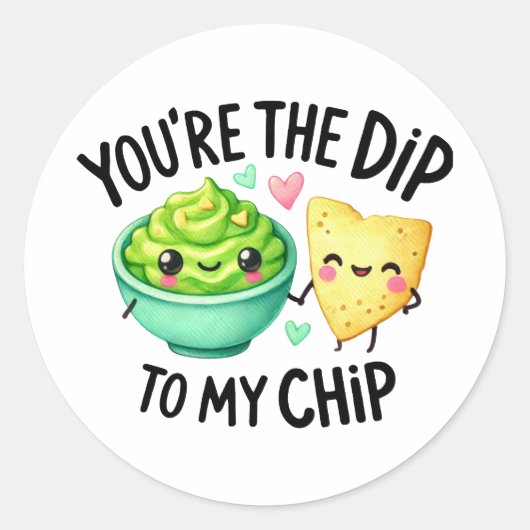Jij bent de dip naar mijn chip - Stickers (Voorkant)