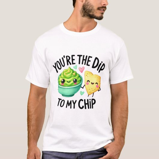Jij bent de dip naar mijn chip - Stickers T-shirt (Voorkant)