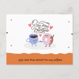 jij bent de donut van mijn koffie - Wees mijn Vale Feestdagenkaart