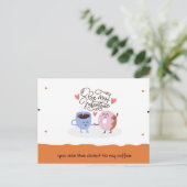 jij bent de donut van mijn koffie - Wees mijn Vale Feestdagenkaart (Staand voorkant)