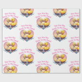 Jij bent de eend naar mijn vijver - Romantisch een Cadeaupapier (Vlak)