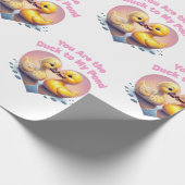 Jij bent de eend naar mijn vijver - Romantisch een Cadeaupapier (Hoek)