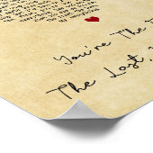 Jij bent de eerste van mijn laatste hartliedje. poster (Hoek)