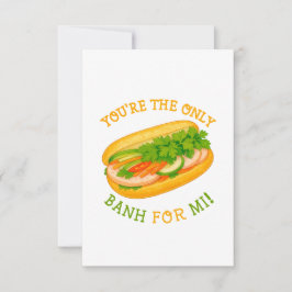 Jij bent de enige bank voor mij! bedankkaart