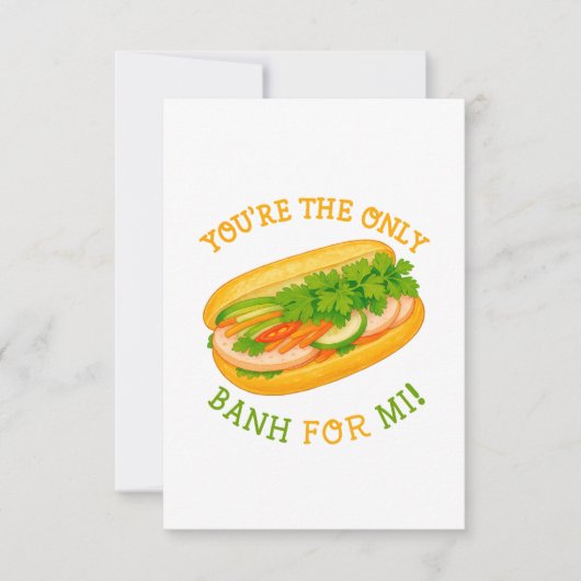 Jij bent de enige bank voor mij! bedankkaart (Voorkant)