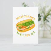 Jij bent de enige bank voor mij! bedankkaart (Staand voorkant)