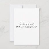 Jij bent de enige bank voor mij! bedankkaart (Achterkant)