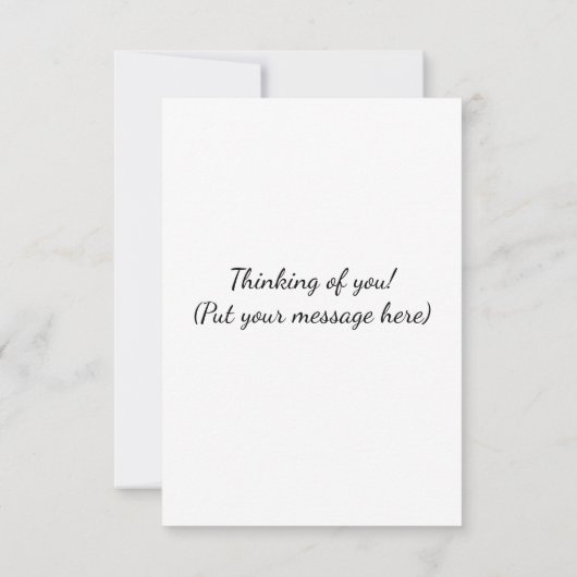 Jij bent de enige bank voor mij! bedankkaart (Achterkant)