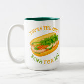 Jij bent de enige bank voor mij! tweekleurige koffiemok (Links)