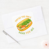 Jij bent de enige bank voor mij! vierkante sticker (Envelop)