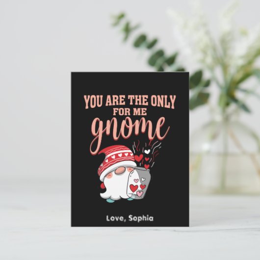 Jij bent de enige voor mij die Valentijn wordt. Feestdagenkaart (Staand voorkant)