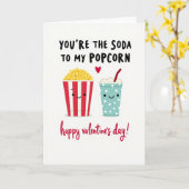 Jij Bent De Frisdrank Bij Mijn Popcorn Kaart (Gele Bloem)