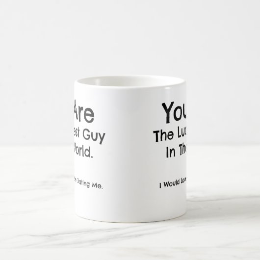 Jij bent de gelukkigste man ter wereld. Mok - Perf (Center)