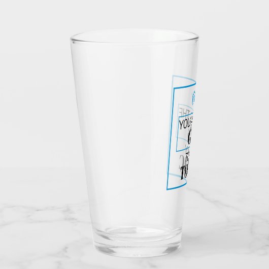 Jij bent de GIN van mijn TONIC. Blauw. Gepersonali Glas (Rechts)