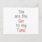 Jij bent de Gin van mijn Tonic Briefkaart (Voorkant)