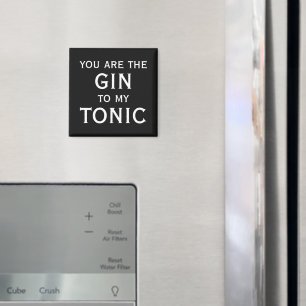 Jij bent de gin voor mijn tonic cadeau voor leuke magneet
