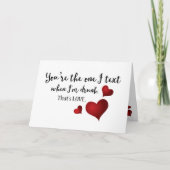 Jij bent de grappige Valentijn quote Feestdagen Kaart (Voorkant)