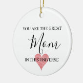 Jij Bent de Grootste Moeder Universum Ornament Cad (Links)