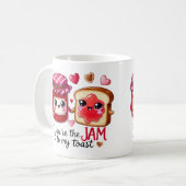 "Jij bent de Jam naar mijn Toast - Mok (Voorkant links)