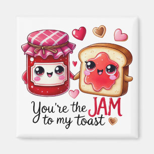 Jij bent de jam naar mijn toast - Stickers Magneet