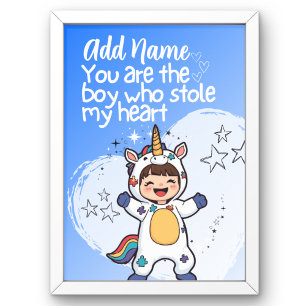 Jij bent de Jongen die mijn hart stal Autism poste Poster