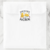 Jij Bent De Kaas Bij Mijn Macaroni Liefde Sticker (Tas)
