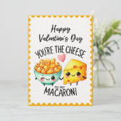 Jij bent de kaas van mijn macaroni-Valentijnsdag Feestdagenkaart (Staand voorkant)