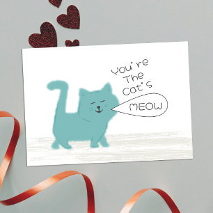 Jij bent de kat van de bovenste plank Mini Valenti Notitiekaartje
