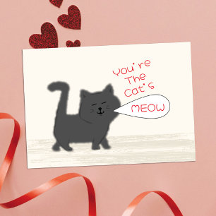 Jij bent de kat van de bovenste plank Mini Valenti Notitiekaartje