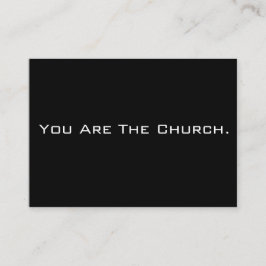 Jij bent de kerk contactkaartje