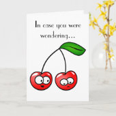 Jij bent de kers op mijn dagelijkse Wenskaart Kaart (Gele Bloem)