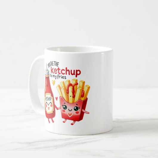 Jij bent de ketchup van mijn friet – Mok (Voorkant links)