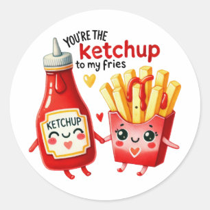 Jij bent de ketchup van mijn friet – Sticker
