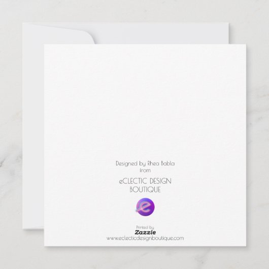 Jij bent de kip van mijn taart feestdagenkaart (Achterkant)