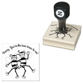 Jij bent de knieën van de bij rubberstempel (Gestempeld)