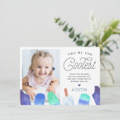 Jij bent de koelste. | Kinder foto van popsiche Th Bedankkaart (Staand voorkant)