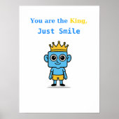 Jij bent de koning, lach gewoon - Smilo Poster. Poster (Voorkant)