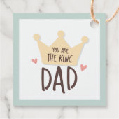 Jij bent de koningsvader - vaderdag - kroon bedankjes labels (Achterkant)