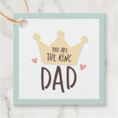 Jij bent de koningsvader - vaderdag - kroon bedankjes labels (Voorkant)