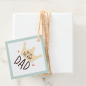 Jij bent de koningsvader - vaderdag - kroon bedankjes labels (In situ)