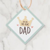 Jij bent de koningsvader - vaderdag - kroon bedankjes labels (Achterkant)