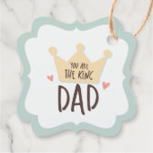 Jij bent de koningsvader - vaderdag - kroon bedankjes labels (Achterkant)