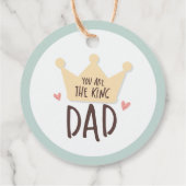 Jij bent de koningsvader - vaderdag - kroon bedankjes labels (Achterkant)