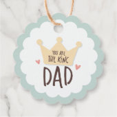 Jij bent de koningsvader - vaderdag - kroon bedankjes labels (Achterkant)