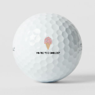 'Jij bent de leukste' Vaderdag cadeau Verjaardag Golfballen
