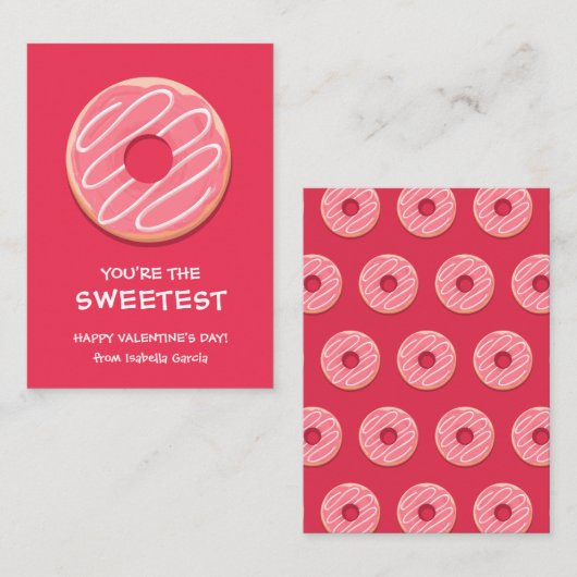 Jij bent de liefste Valentijnsdag Notitiekaartje (Voorkant / Achterkant)