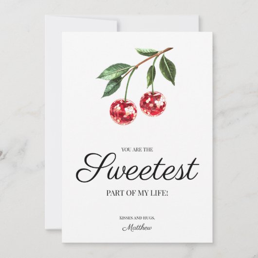 Jij bent de liefste Valentijnsdag voor haar Feestdagenkaart (Voorkant)