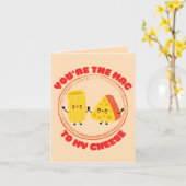 Jij bent de Mac voor mijn kaas - Funny Mac & Chees Kaart (Gele Bloem)