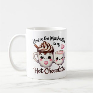 Jij bent de marshmallow van mijn warme chocolademe koffiemok